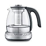 Breville BTM500CLR Smart Tea Infuser Compact Tea Maker, Brushed Stainless Steel 8.3' X 8.3' X 9.3'