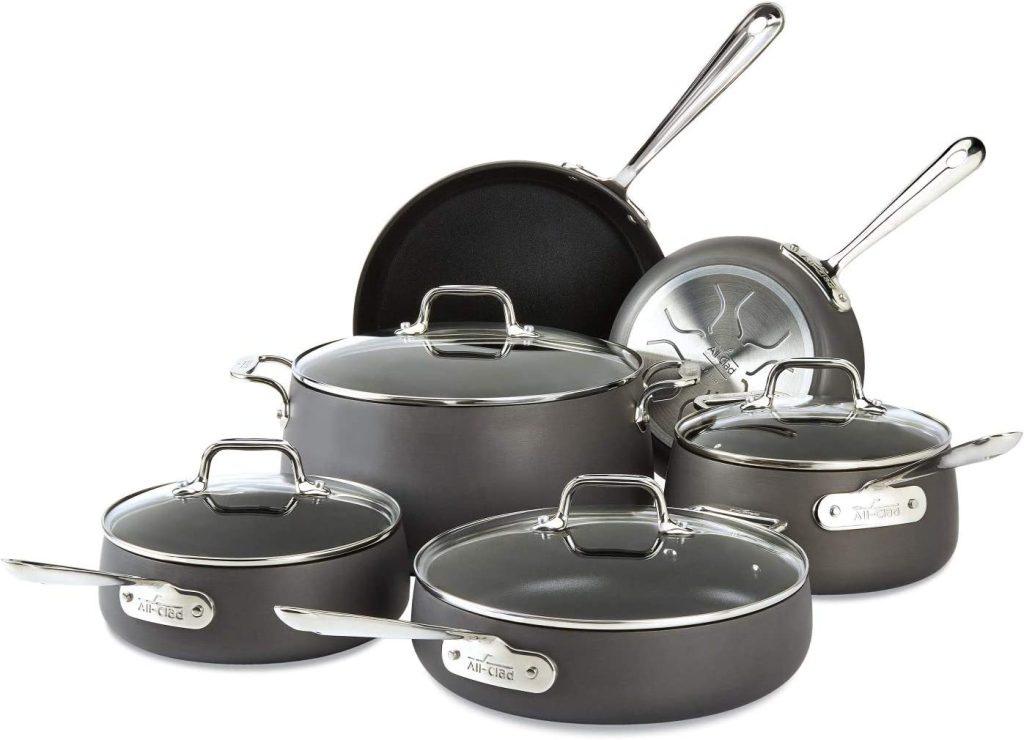 All-Clad HA1 Hard Anodized Nonstick Cookware Set