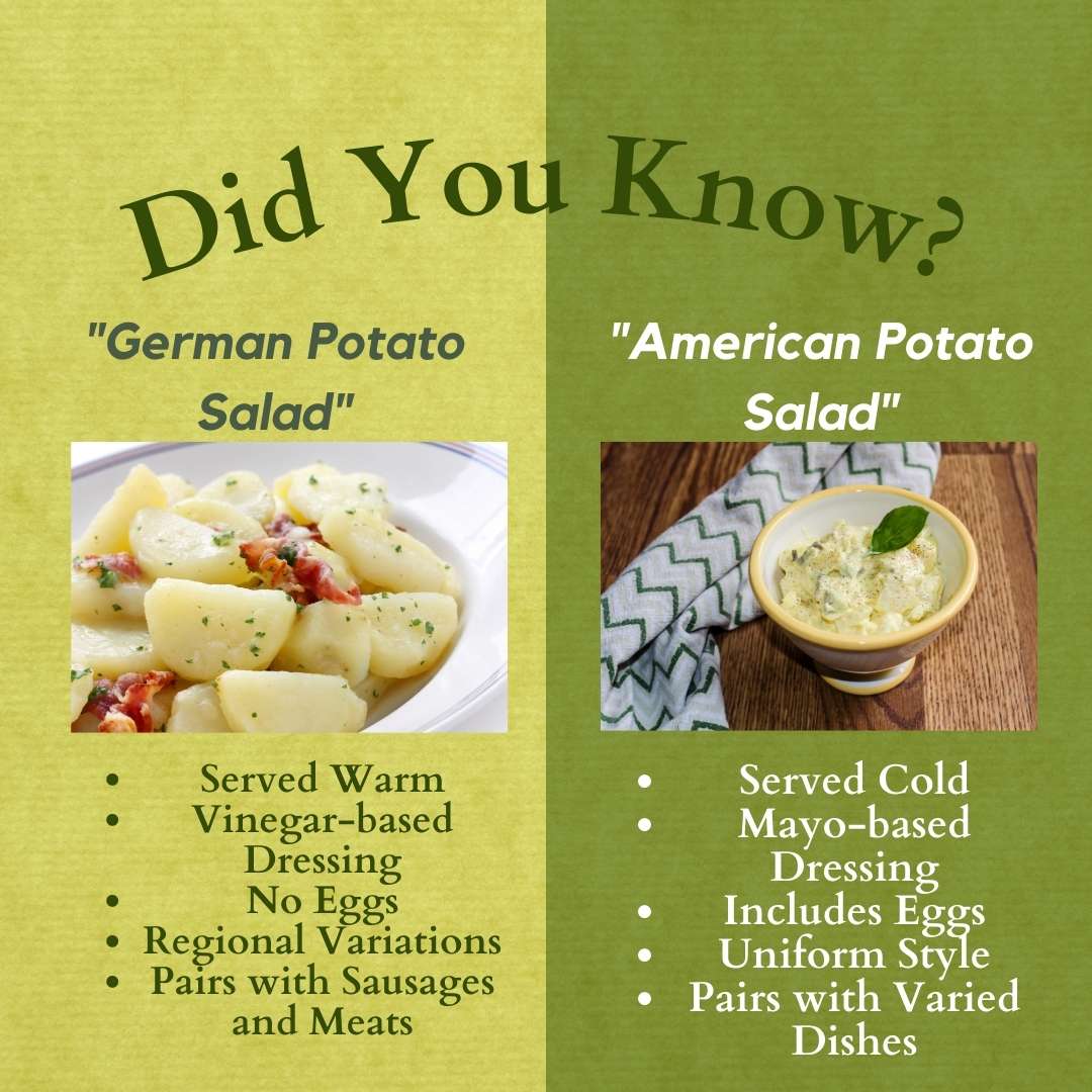 German Potato Salad vs American Comparison