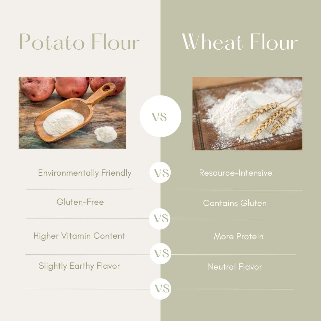 Potato Flour vs Wheat Flour Differences